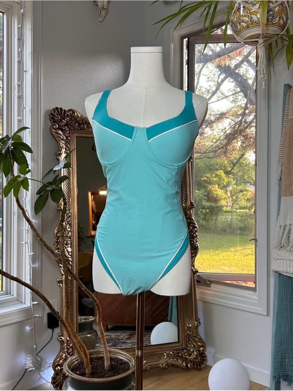 Women’s Teal One-Piece Swimsuit